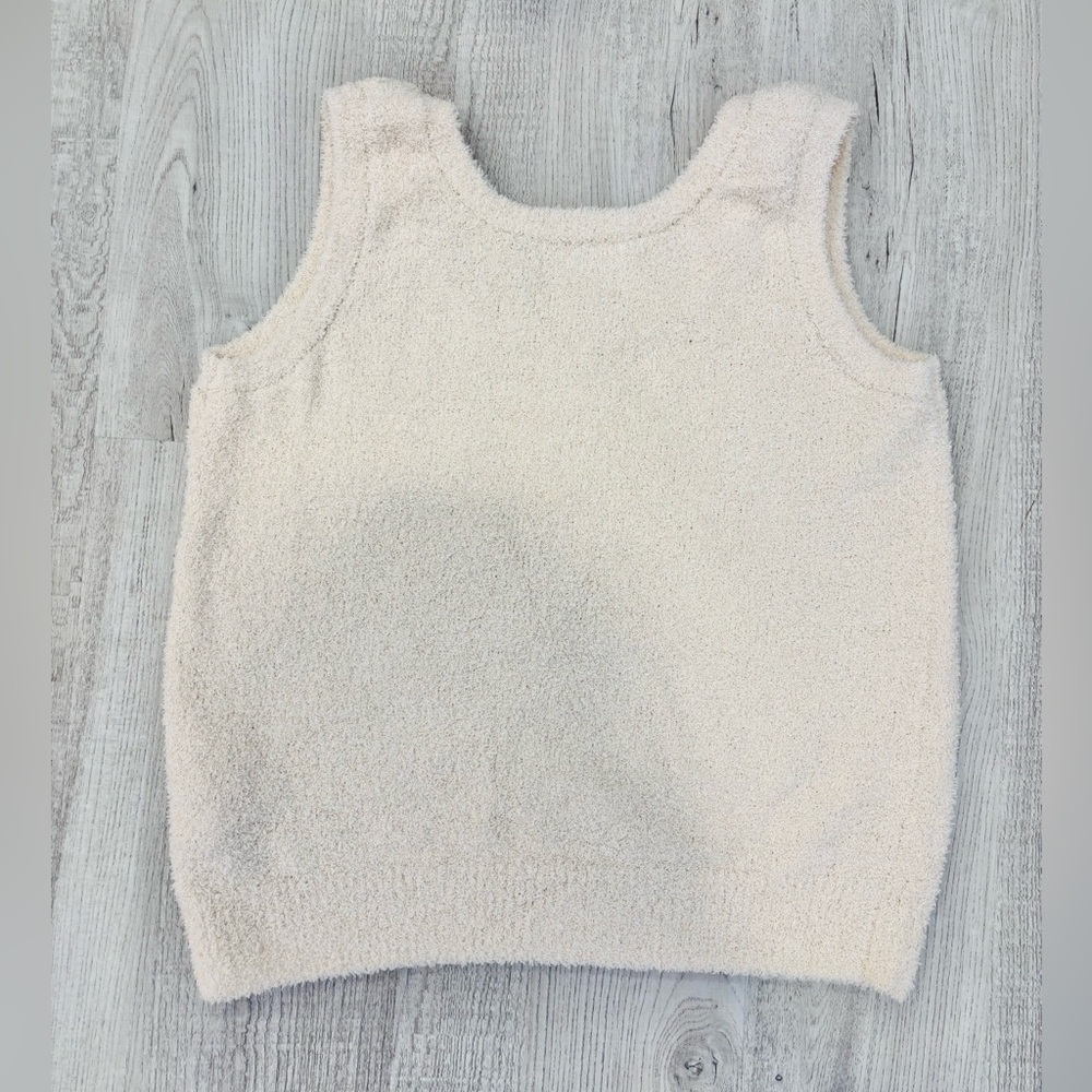 Cupcakes & Cashmere Cream Tank Top and Shorts Loungewear Set Small - Picture 3 of 8